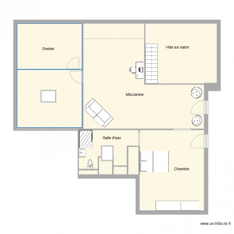 BONNEAU mezzanine. Plan de 0 pièce et 0 m2