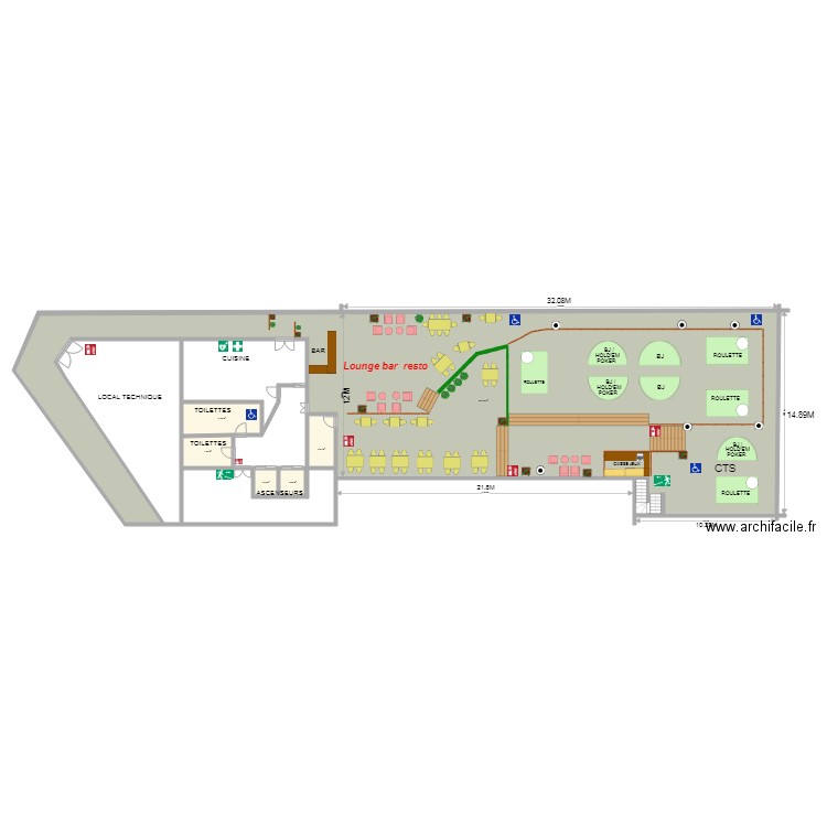 Plan terrasse au 01 Juillet 2019. Plan de 0 pièce et 0 m2