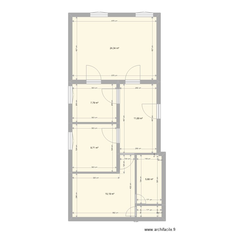 Calle Unio Derecha. Plan de 6 pièces et 74 m2