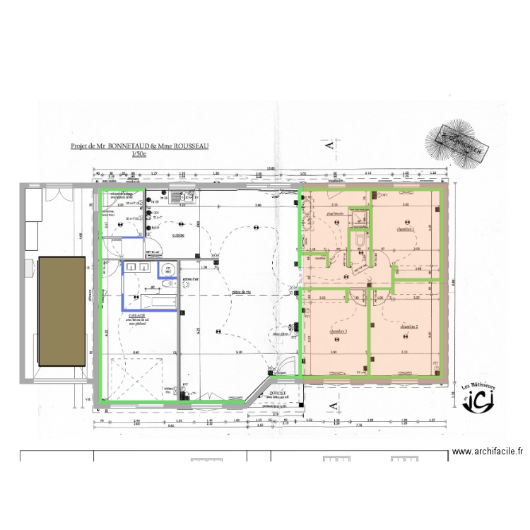 Projet aménagement Garage v4. Plan de 0 pièce et 0 m2