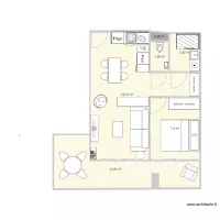 Plan appart Arcachon 2P V7