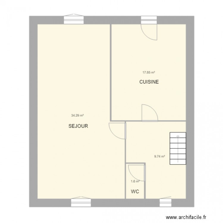 PLAN STUMBOFF RDC . Plan de 0 pièce et 0 m2