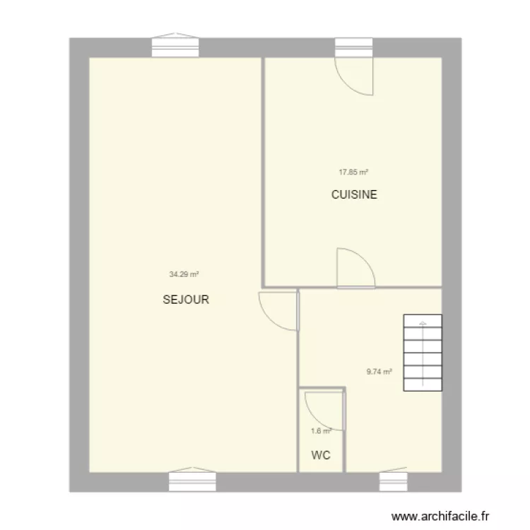 PLAN STUMBOFF RDC . Plan de 