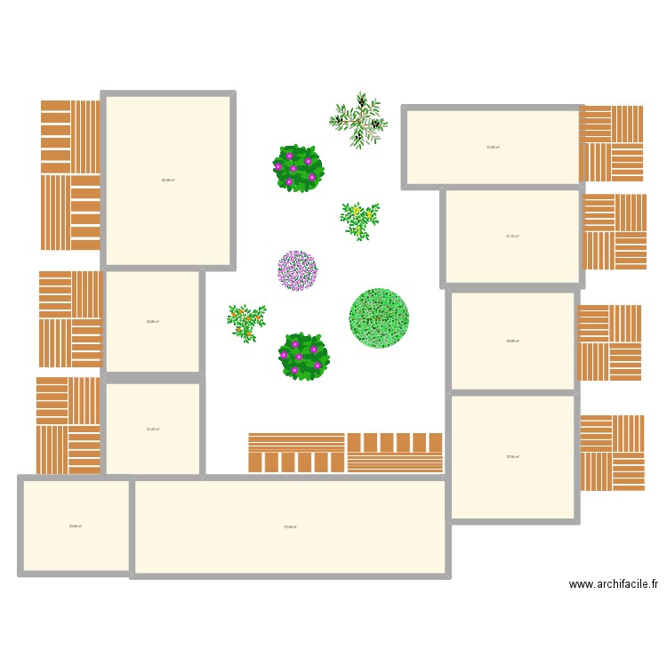 HAPA LR. Plan de 9 pièces et 324 m2