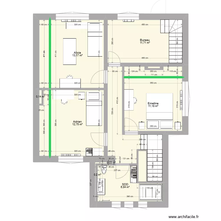 Maison R&eacute;sistance V12b. Plan de 