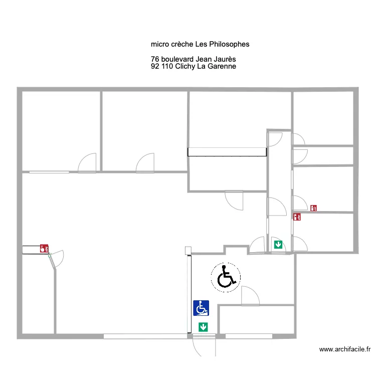Clichy &eacute;vacuation. Plan de 