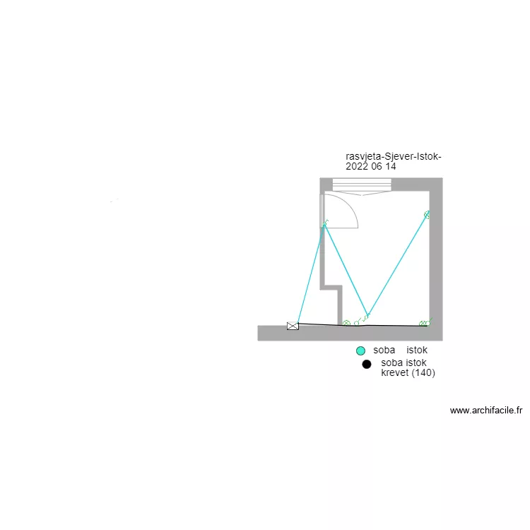 plan-Rasvjeta-Sjever-Istok. Plan de 