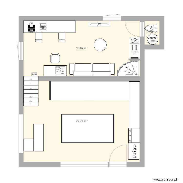 Magasin. Plan de 0 pièce et 0 m2