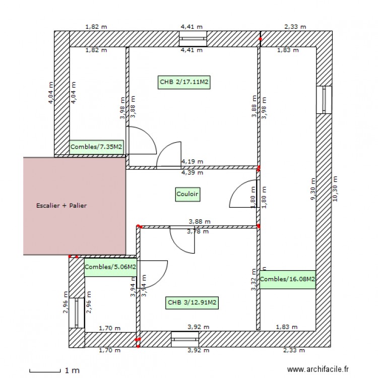 étage Calmette Av Travaux. Plan de 0 pièce et 0 m2