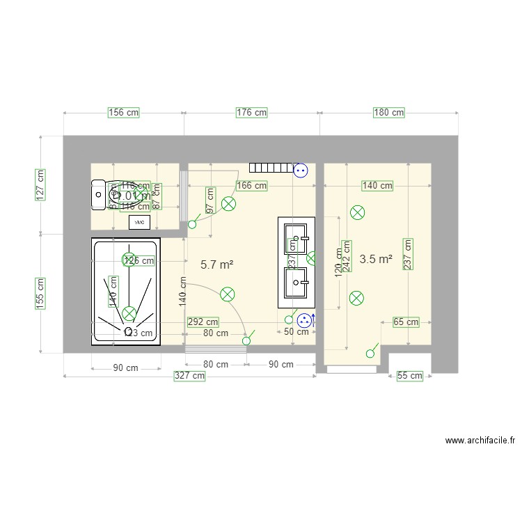 chambre parentale charavel. Plan de 0 pièce et 0 m2