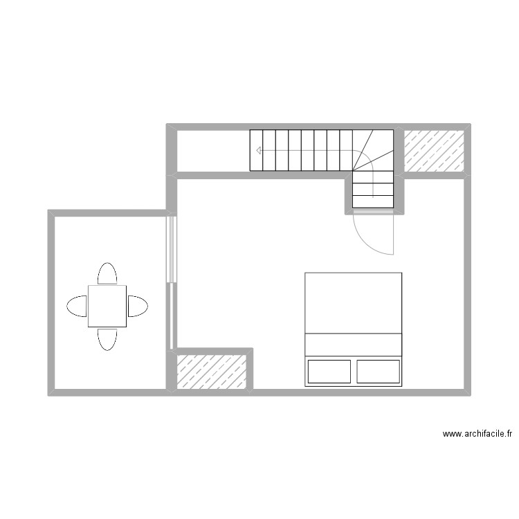 Av de la couronne 406 3e Etage. Plan de 5 pièces et 35 m2