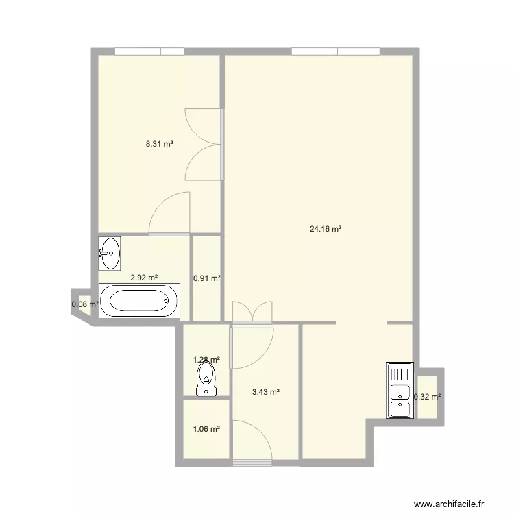 passage Saint S&eacute;bastien. Plan de 