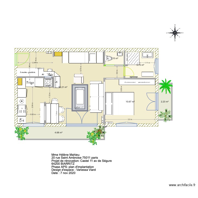 Projet castel 3. Plan de 0 pièce et 0 m2