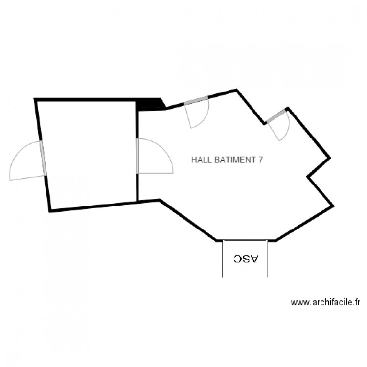 HALL BATIMENT 7 CHEVILLY. Plan de 0 pièce et 0 m2