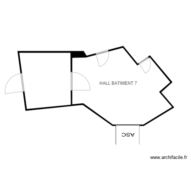 HALL BATIMENT 7 CHEVILLY. Plan de 