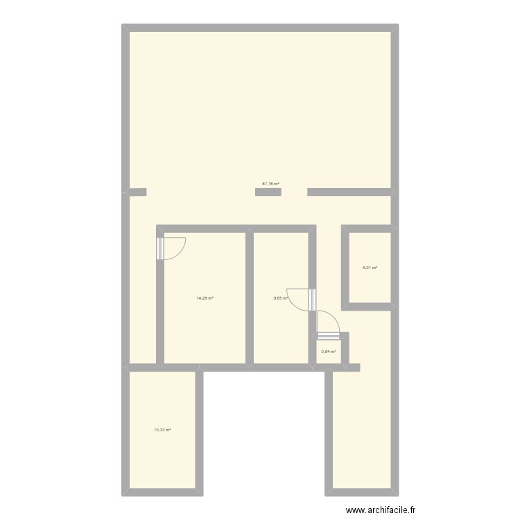 Faidherbe 3eme. Plan de 6 pièces et 126 m2