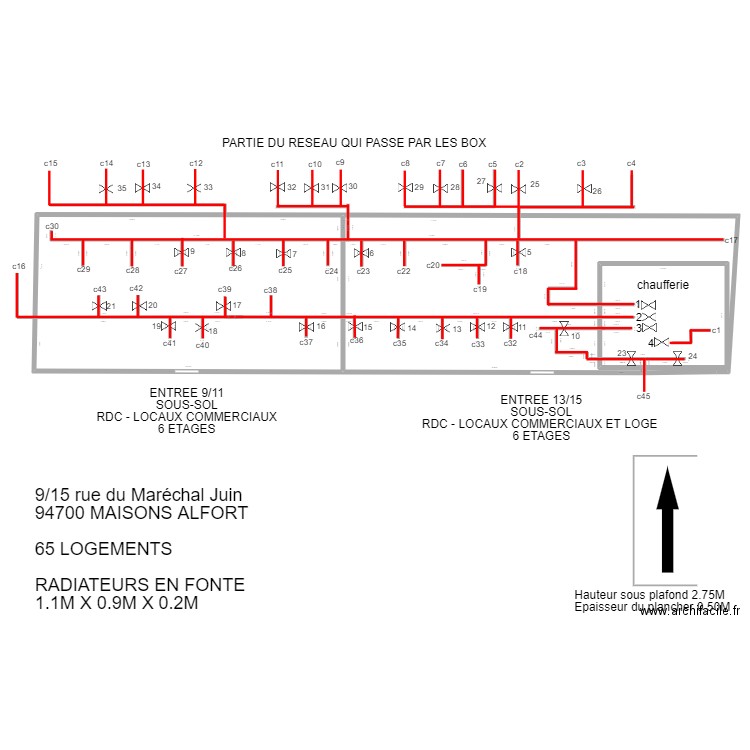 equilibrage maison alfort . Plan de 6 pièces et 644 m2