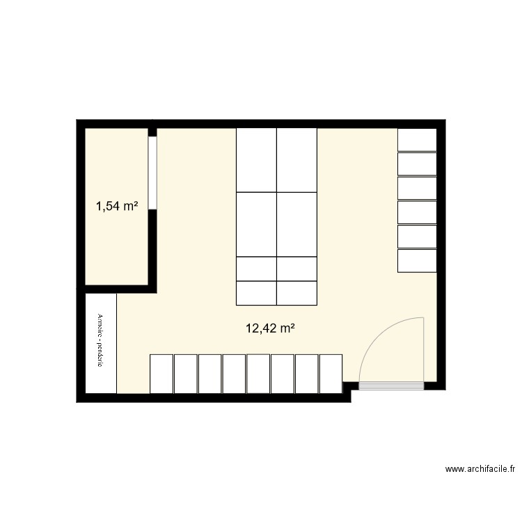 Casiers vestiaires 3ième. Plan de 0 pièce et 0 m2