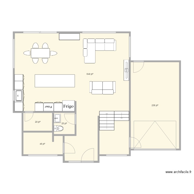 Plan 21878 modifié rdc 2. Plan de 0 pièce et 0 m2