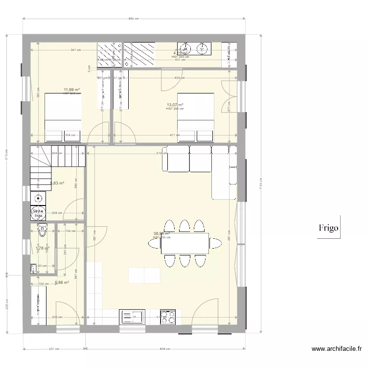 saumane 84 vx13. Plan de 