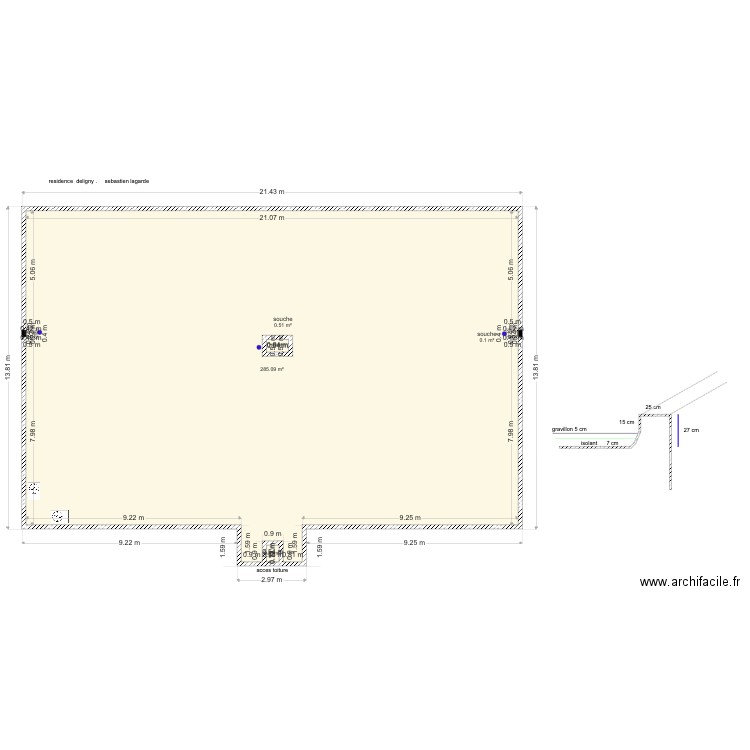 residence deligny. Plan de 0 pièce et 0 m2