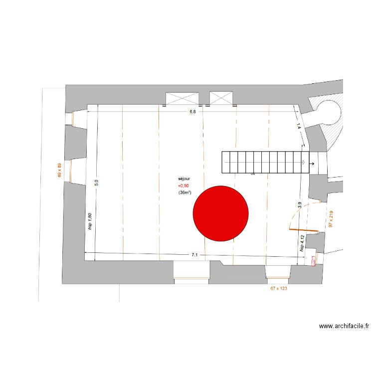 Ventilo 180. Plan de 0 pièce et 0 m2