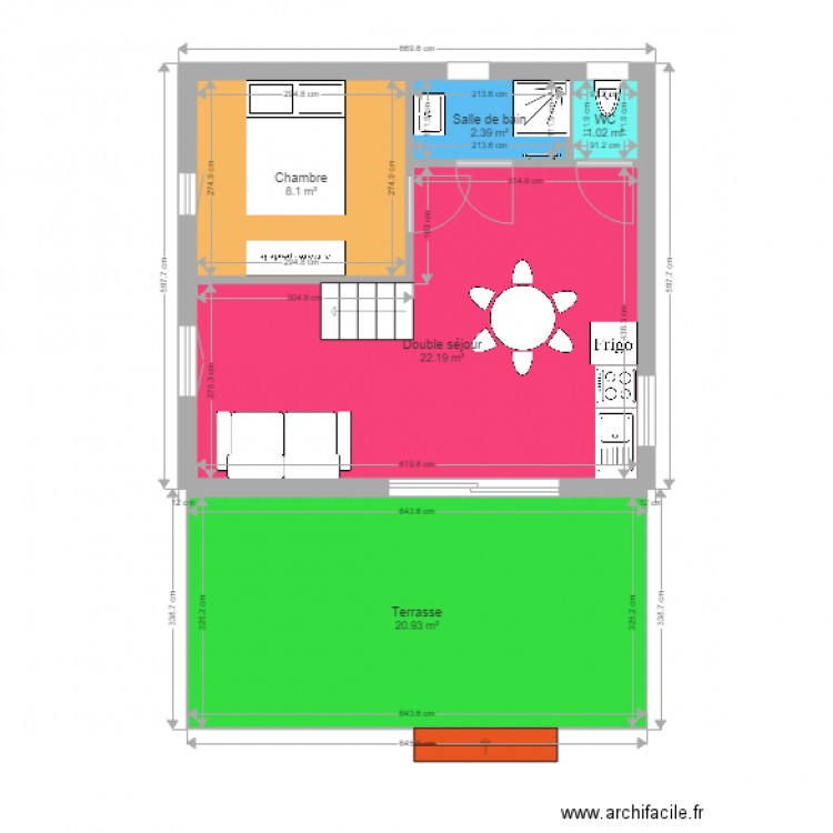 Chalet tradition Beauregard mezzanine modèle 2. Plan de 0 pièce et 0 m2