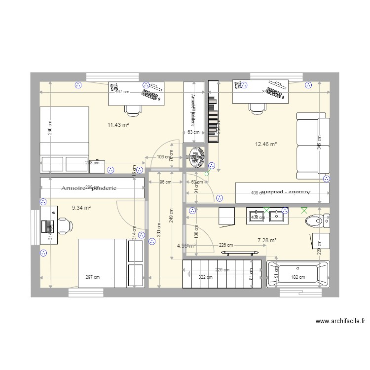 étage final. Plan de 0 pièce et 0 m2