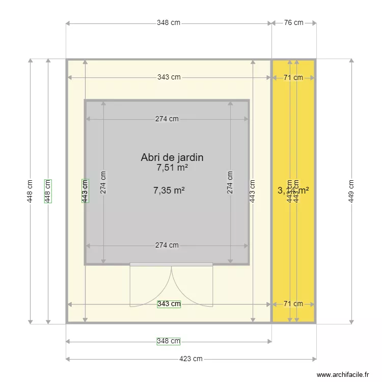 abri de jardin 2. Plan de abri de jardin 2. Plan de