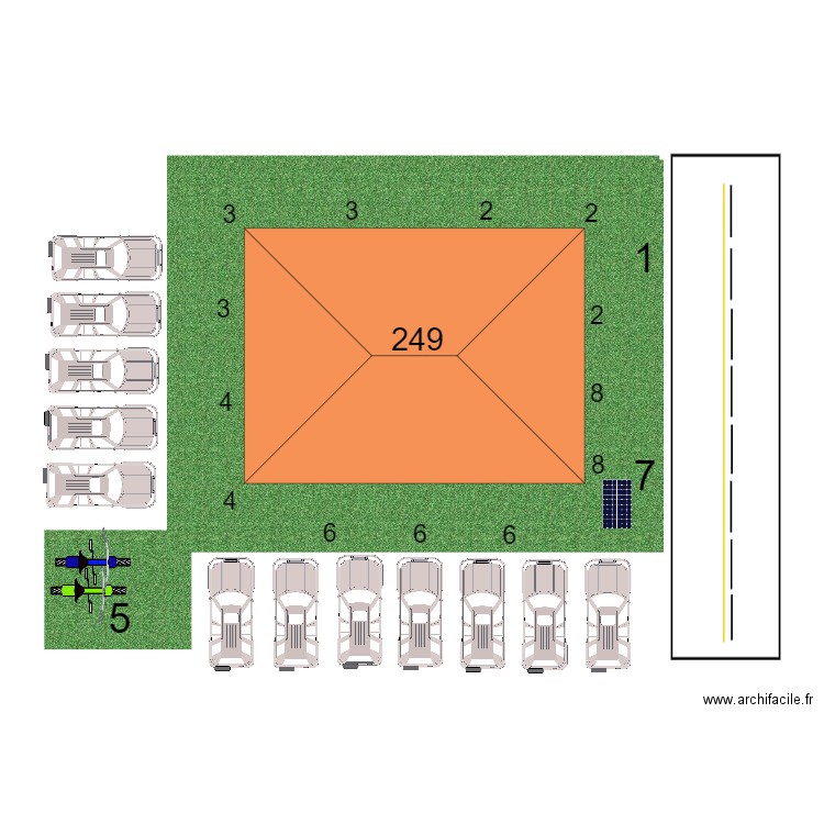 Gicleur 249. Plan de 0 pièce et 0 m2