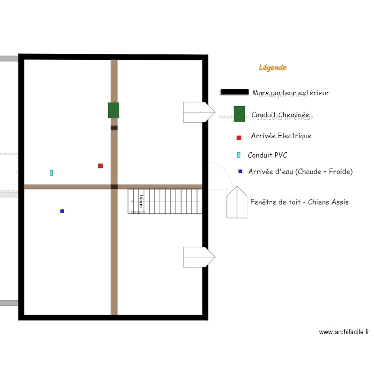 PLAN MERILLOT EXISTANT. Plan de 0 pièce et 0 m2