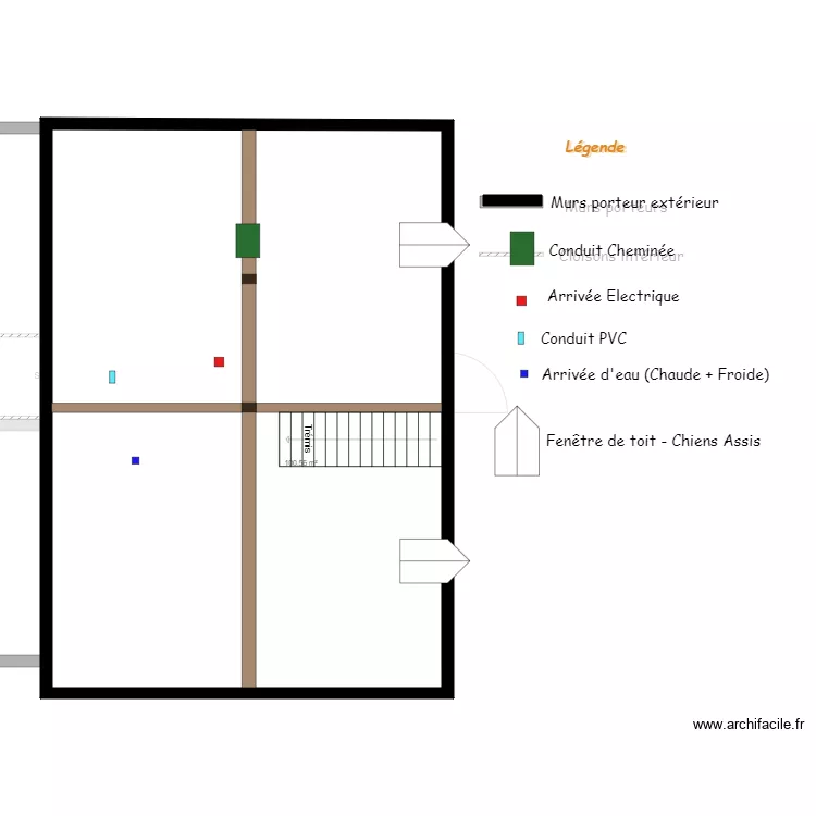 PLAN MERILLOT EXISTANT. Plan de 