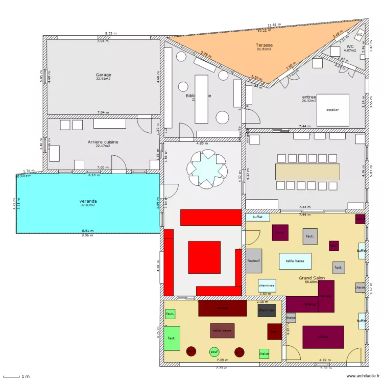 maison rdc. Plan de maison rdc. Plan de