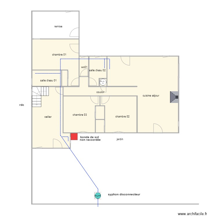 favier 1113 ass. Plan de 12 pièces et 107 m2