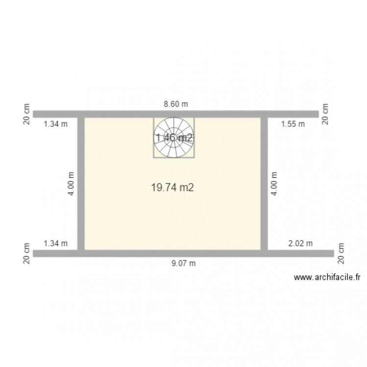 sp compble. Plan de 0 pièce et 0 m2