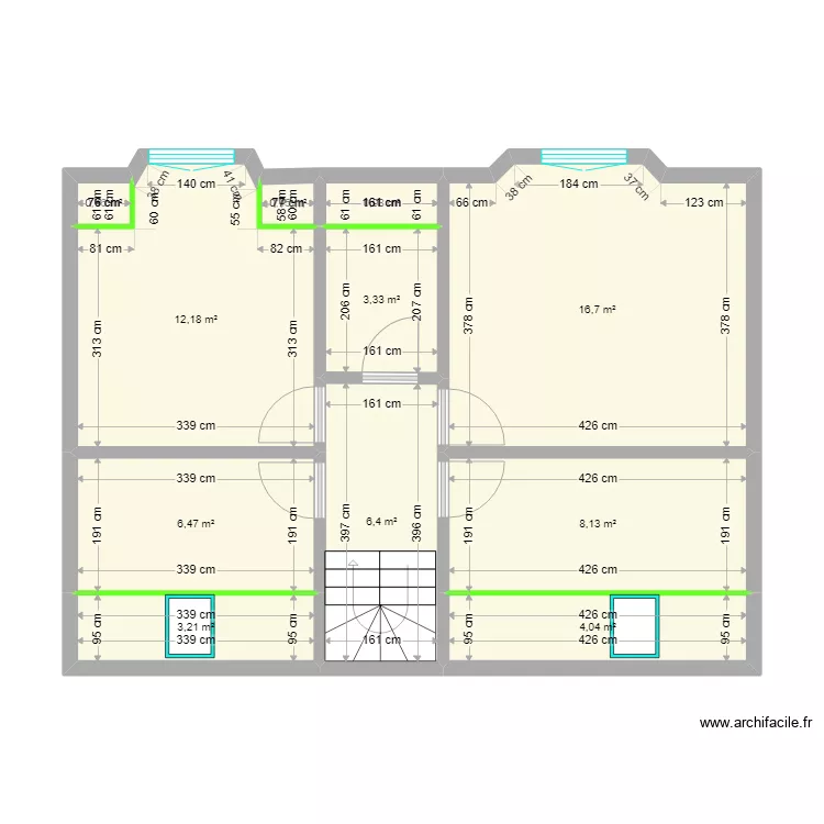 &eacute;tage loperhet. Plan de 