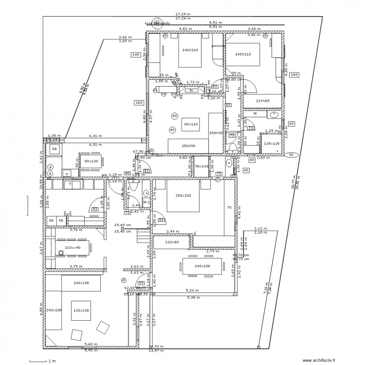 saly 6-4 cm ouvertures. Plan de 0 pièce et 0 m2