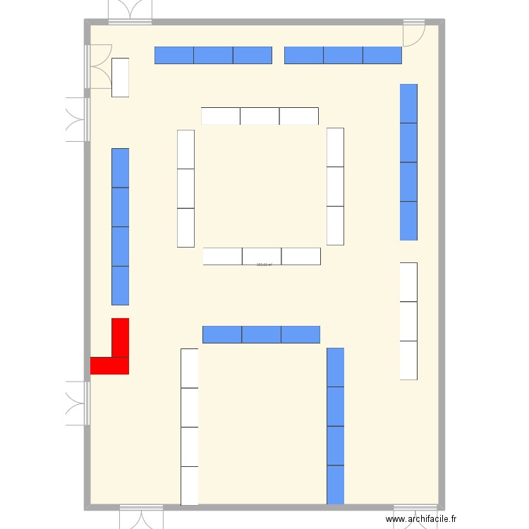 Dealers' Den. Plan de 1 pièce et 352 m2