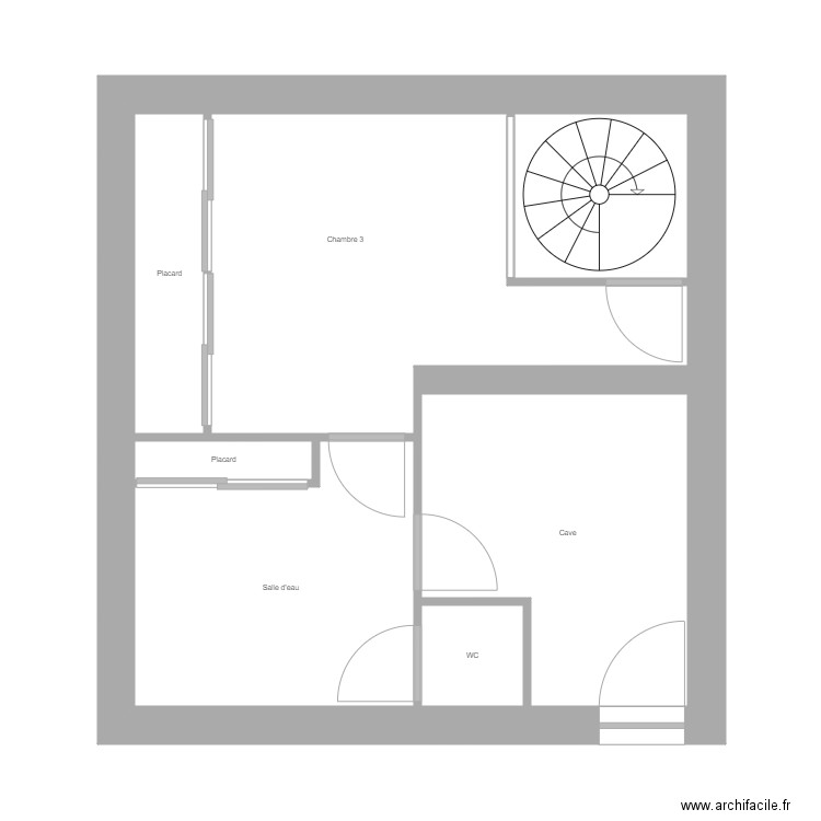 DANSOU PETITJEAN NIV 0. Plan de 7 pièces et 34 m2