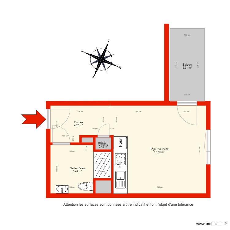 BI 5879 côté. Plan de 0 pièce et 0 m2