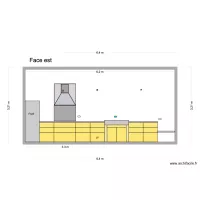 plan cuisine en 60cm avec frigo