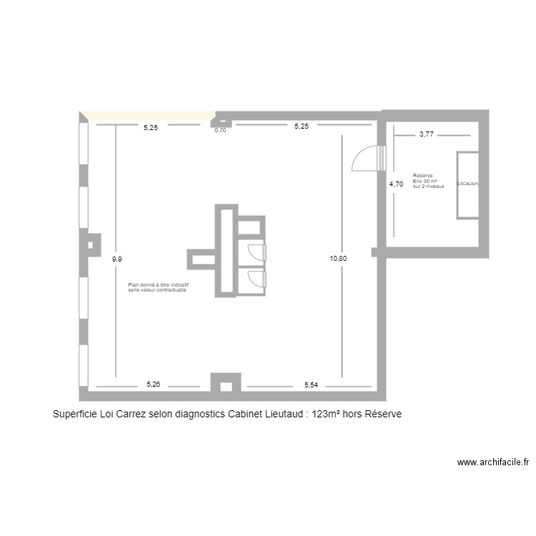 LOCAL BENETON. Plan de 0 pièce et 0 m2