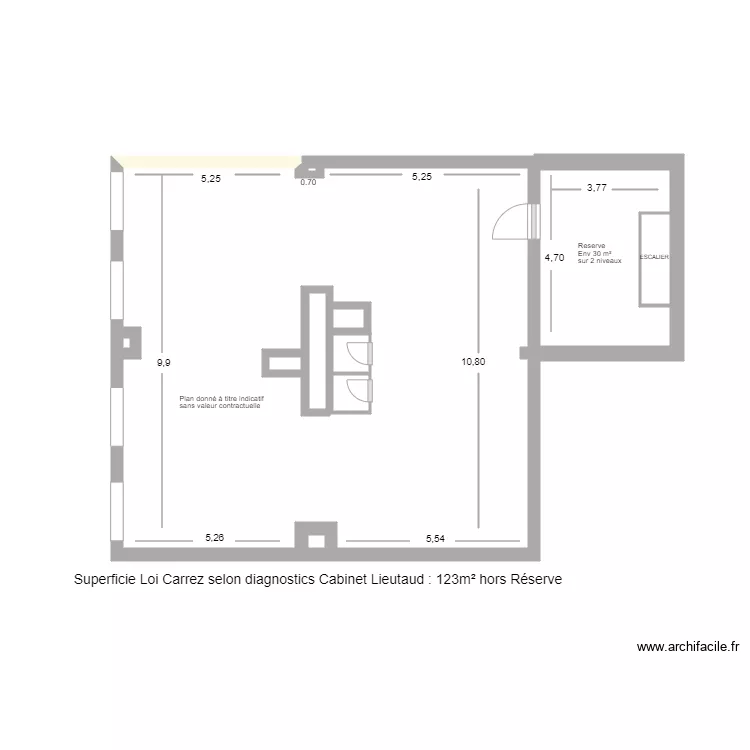 LOCAL BENETON. Plan de 