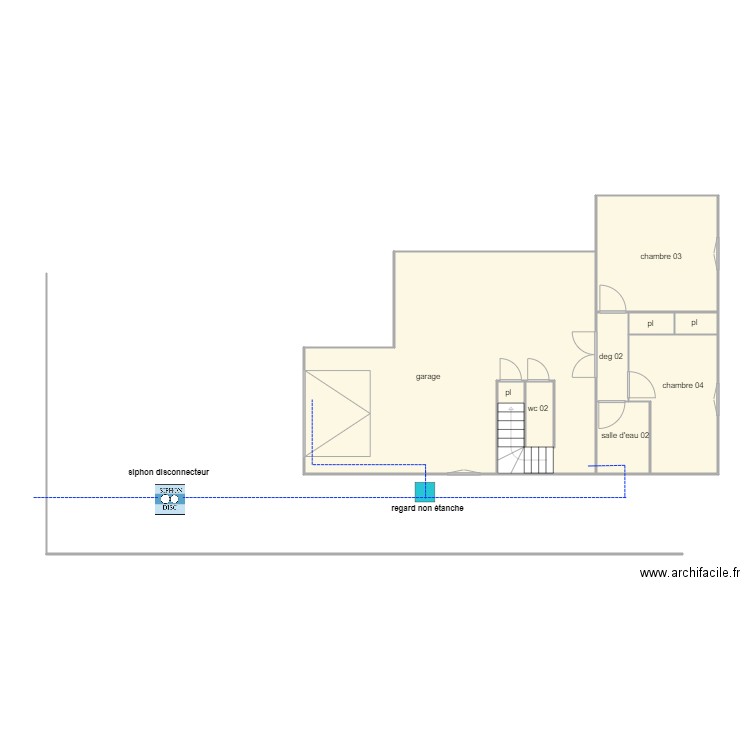 barrie ass 1310. Plan de 7 pièces et 83 m2
