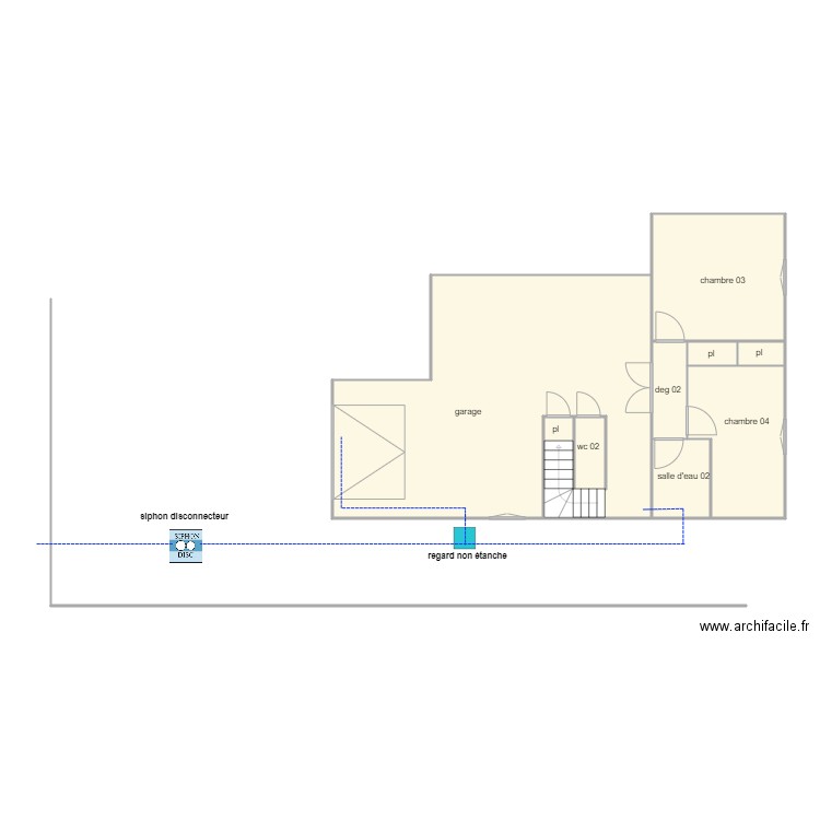 barrie ass 1310. Plan de 7 pièces et 83 m2