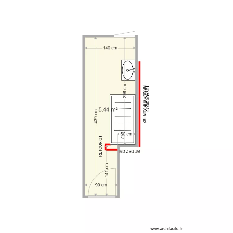 RIVIERE ANNIE CLAUDE . Plan de 