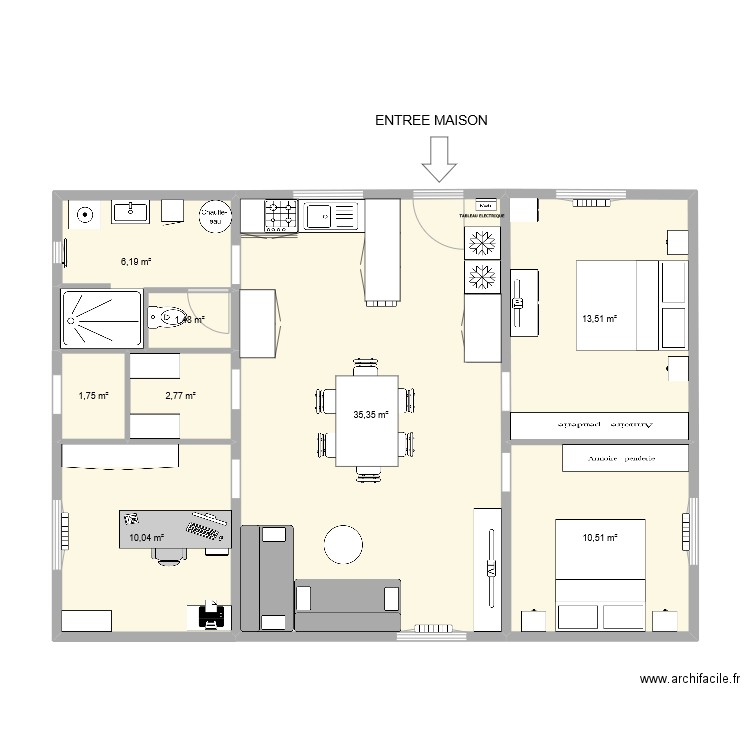 Chalet bois. Plan de 0 pièce et 0 m2