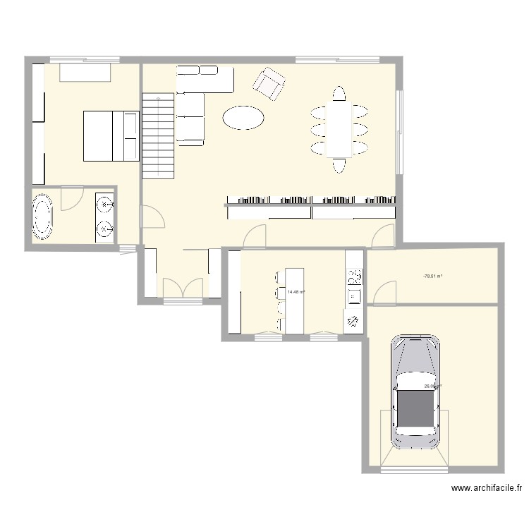 maison. Plan de 0 pièce et 0 m2