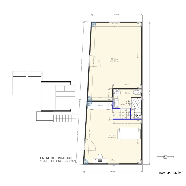 prof granier111. Plan de 0 pièce et 0 m2