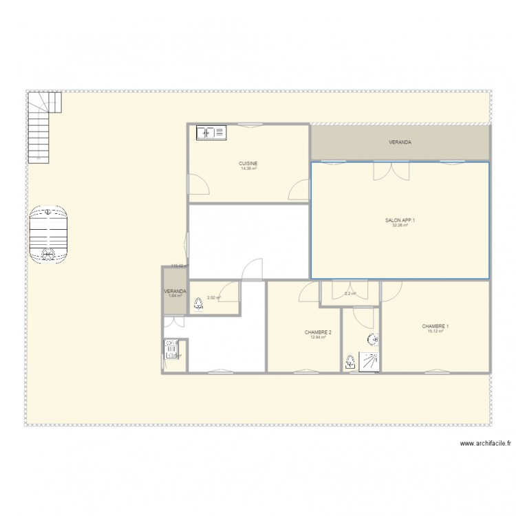 Residence Bafang2. Plan de 0 pièce et 0 m2
